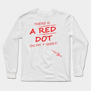 A Red Dot Long Sleeve T-Shirt